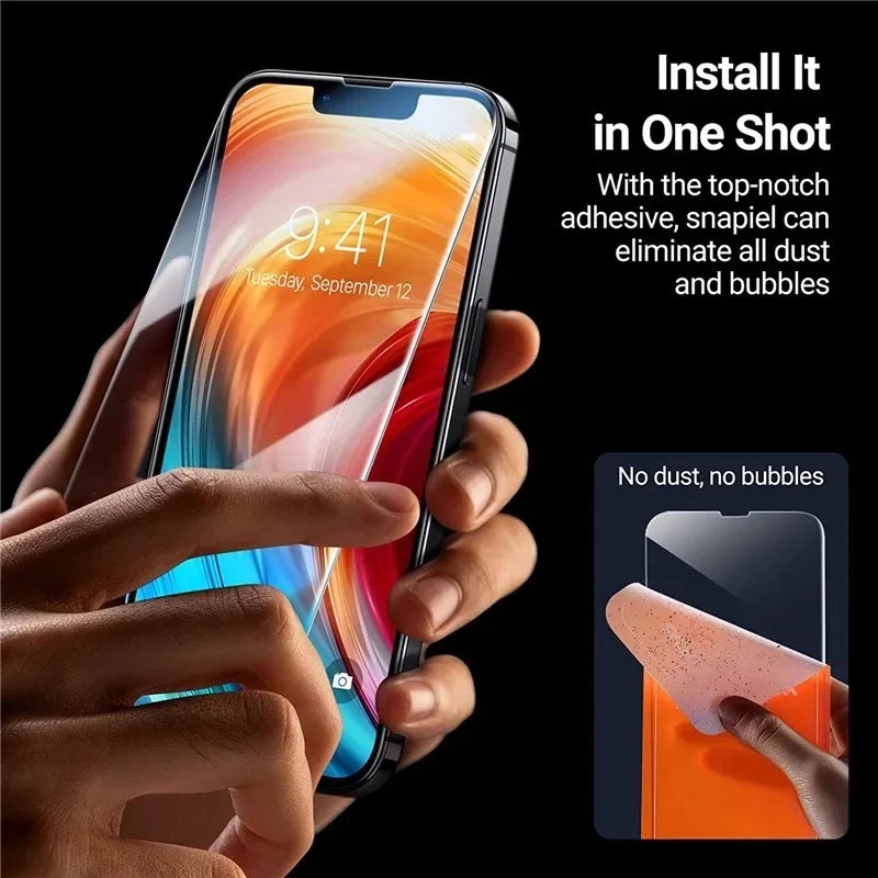 1-5Pcs Tempered Glass for Iphone 16 15 14 13 12 11 Pro Max Screen Protector for Iphone 7 8 SE X XS XR Protective Glass Film