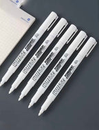 White 1mm Waterproof Metal        Marker Leather Permanent Paint Pen
