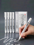 White 1mm Waterproof Metal        Marker Leather Permanent Paint Pen